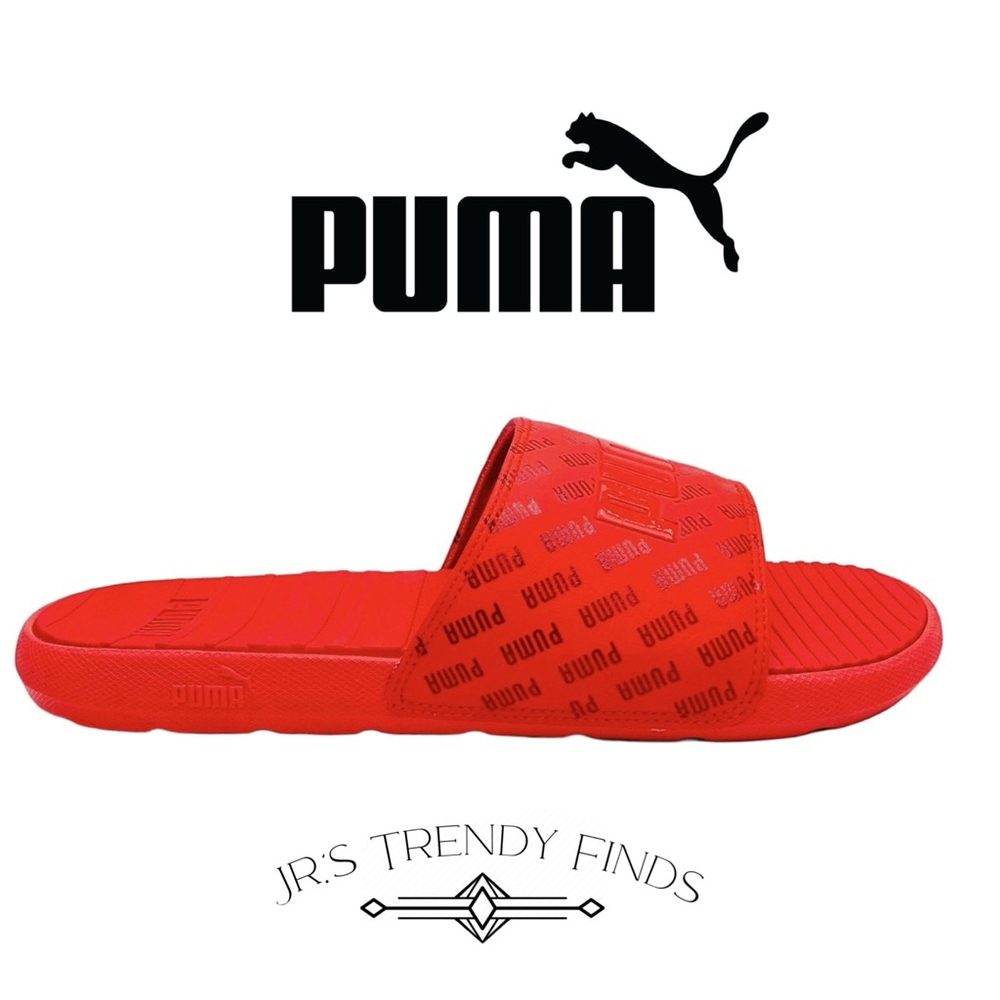 PUMA Cool Cat Bold 2 Slides – High Risk Red – Men’s 7/Unisex Size 8.5